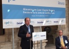 Juan Vicente Herrera en el acto con APD y Deloitte, donde se ha hablado del futuro industrial de CyL